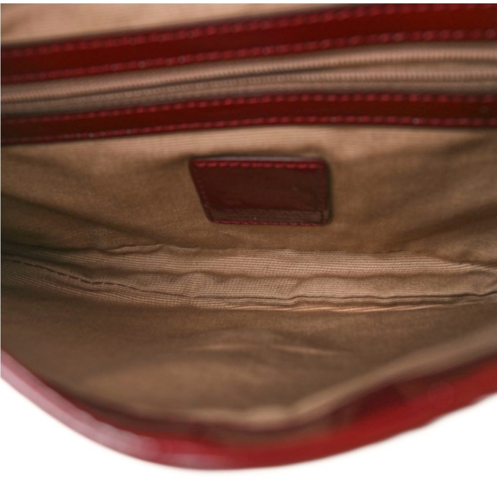 Burberry Burgundy and Beige Shoulder Bag - Picture 5 of 7